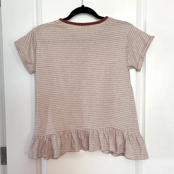 Ten Sixty Sherman Striped Ruffle Tee - Picture 5 of 6